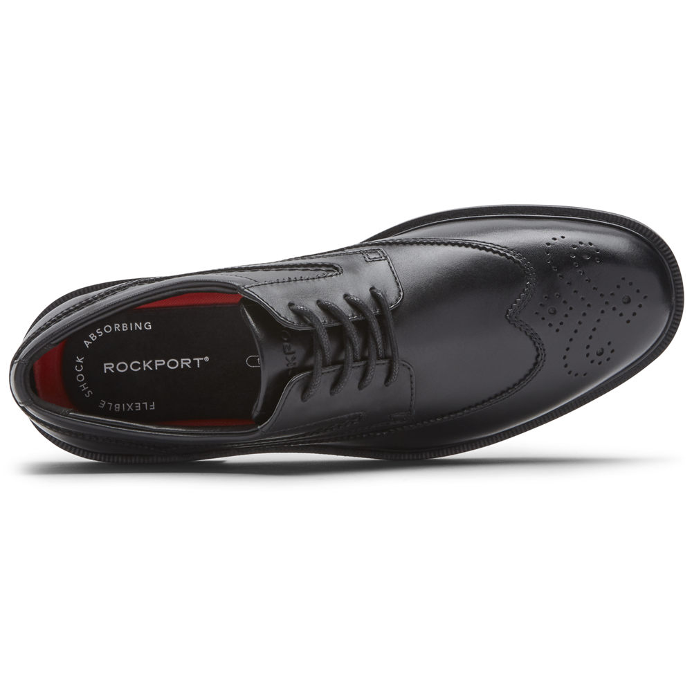 Rockport Snøre Sko Herre Svart - Tanner Wingtip - FCDX65712